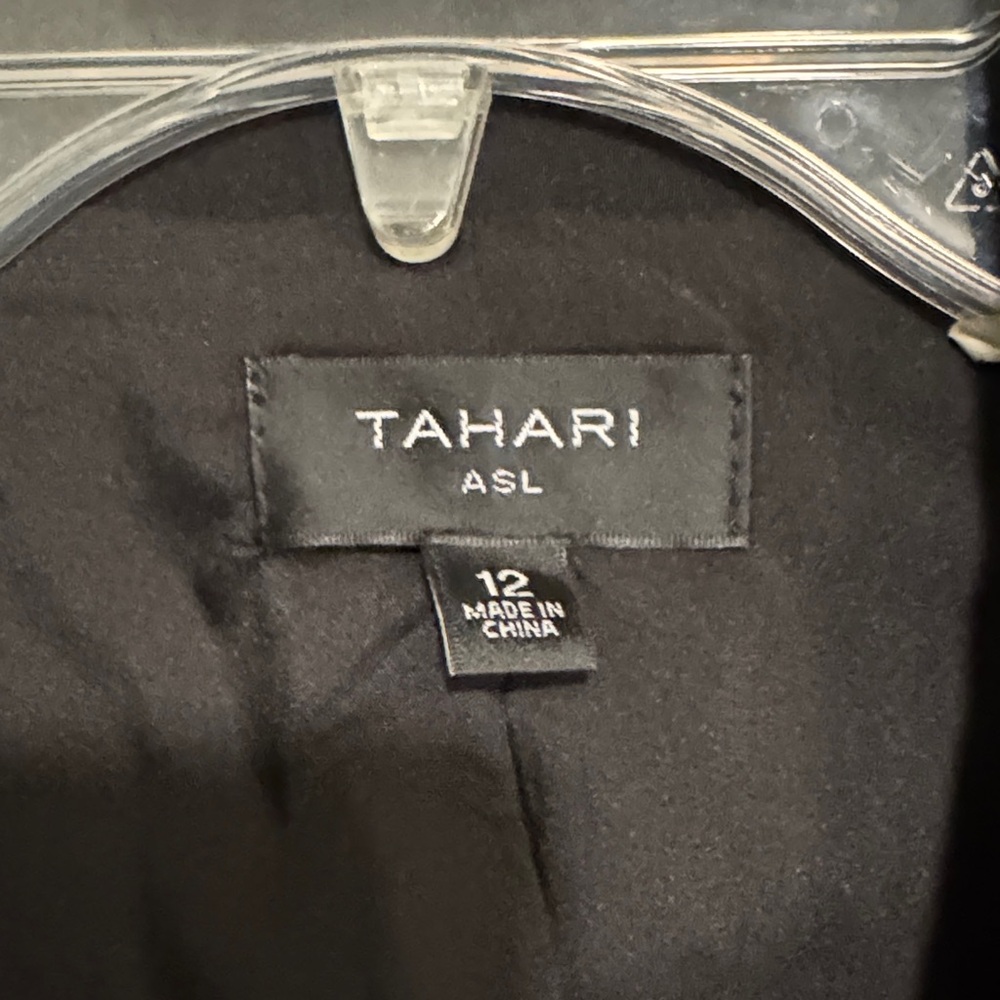 Tahari ASL Classic Black Coat Dress size 12 - Picture 2 of 5